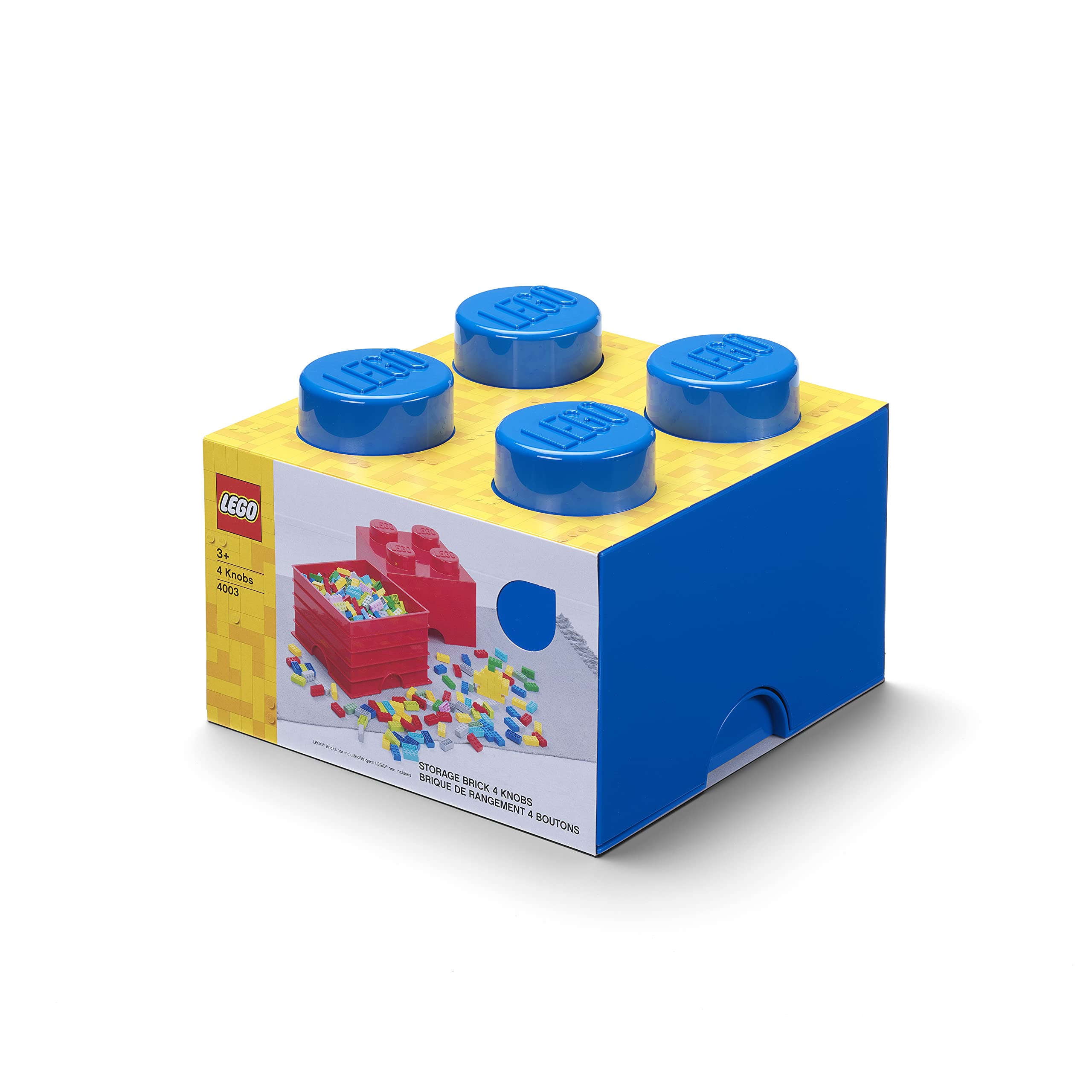 LEGO Blue Storage Box Brick 4 Bright, 4 Knobs