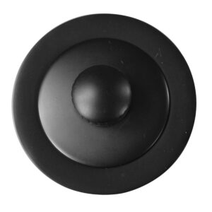 Westbrass 597244-62 White 1-1/2" Tubular Pull & Drain Bath Waste Drain Kit with 2-Hole Overflow Faceplate, Matte Black