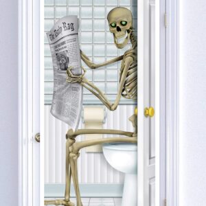 Beistle Skeleton Restroom Door Cover Party Accessory