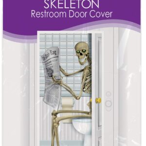 Beistle Skeleton Restroom Door Cover Party Accessory