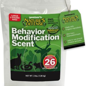 Nature's Defense Behavior Modification Scent (44 oz) - Animal Repellent Granular for Outdoor Use | Animal Repellent for Yard | Natural Yard and Outdoor Protection | Covers Up to 7,000 sq. ft.