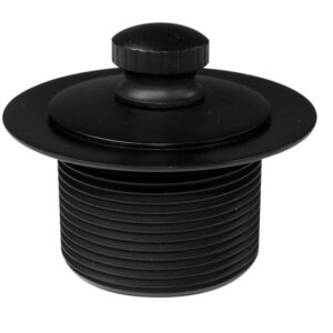 Westbrass 597244-62 White 1-1/2" Tubular Pull & Drain Bath Waste Drain Kit with 2-Hole Overflow Faceplate, Matte Black