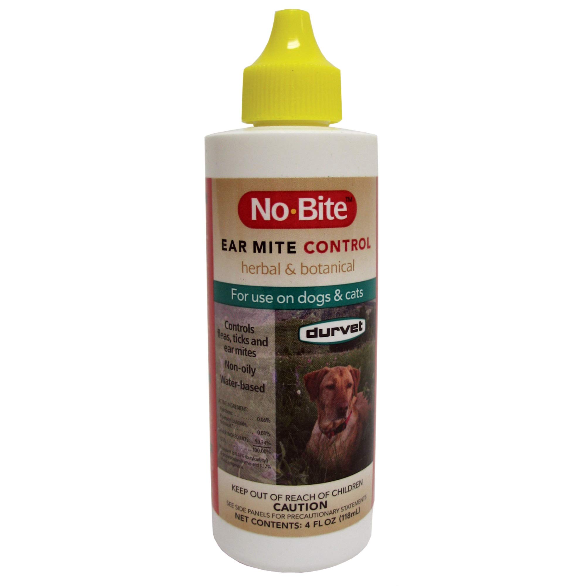 Durvet 011-1165 No-Bite Flea & Tick Ear Mite Control, 4 oz