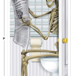 Beistle Skeleton Restroom Door Cover Party Accessory