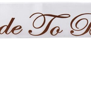 Bride to Be Satin Sash Party Accessory