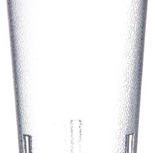 Carlisle FoodService Products 52128107 Stackable ShatterResistant Plastic Tumbler, 12 oz., Clear (Pack of 6)