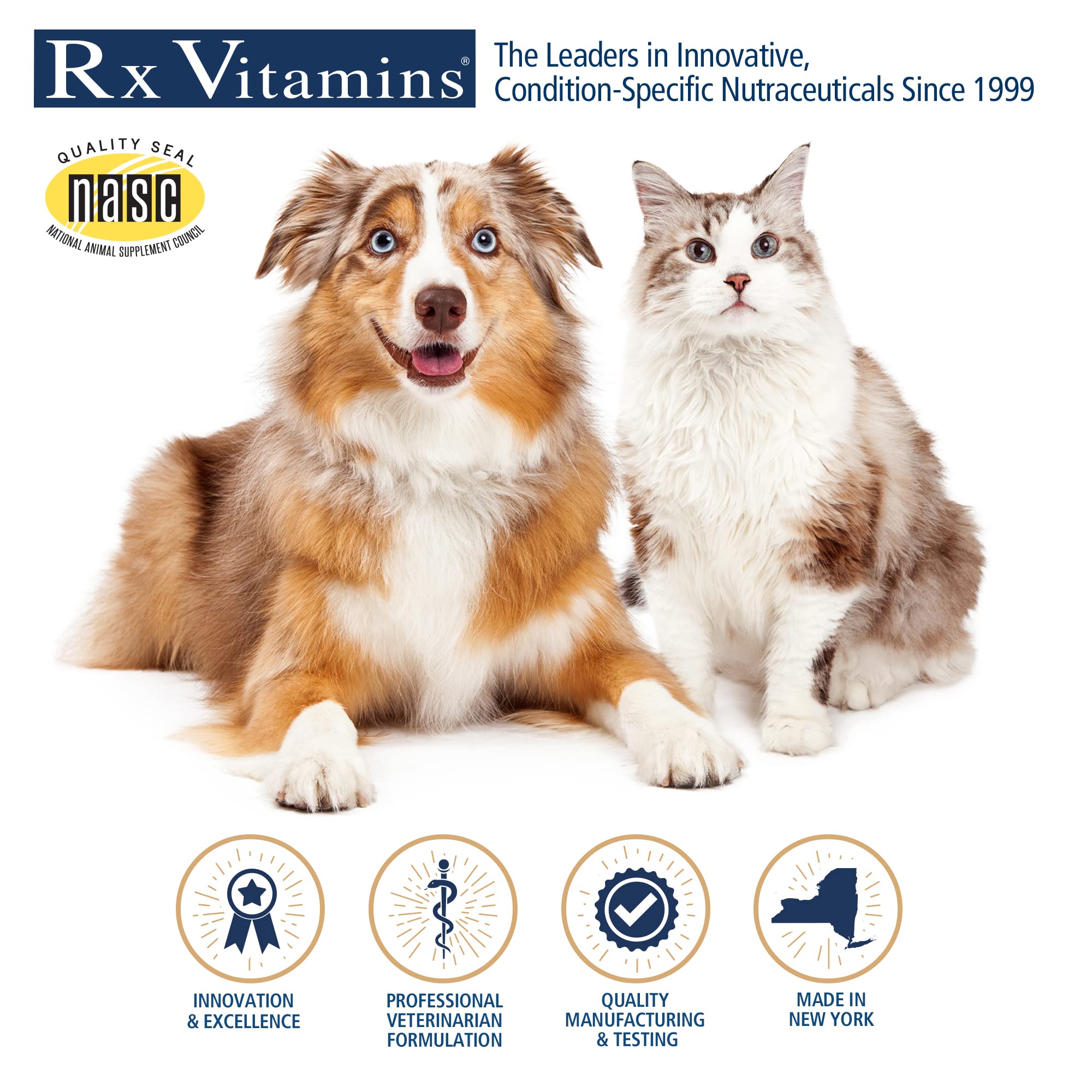 Rx Vitamins Hepato Support for Dogs & Cats - Milk Thistle Supplement for Pets - 100mg Milk Thistle for Healthy Liver Function - Silymarin Capsules for Pets - 90 ct.