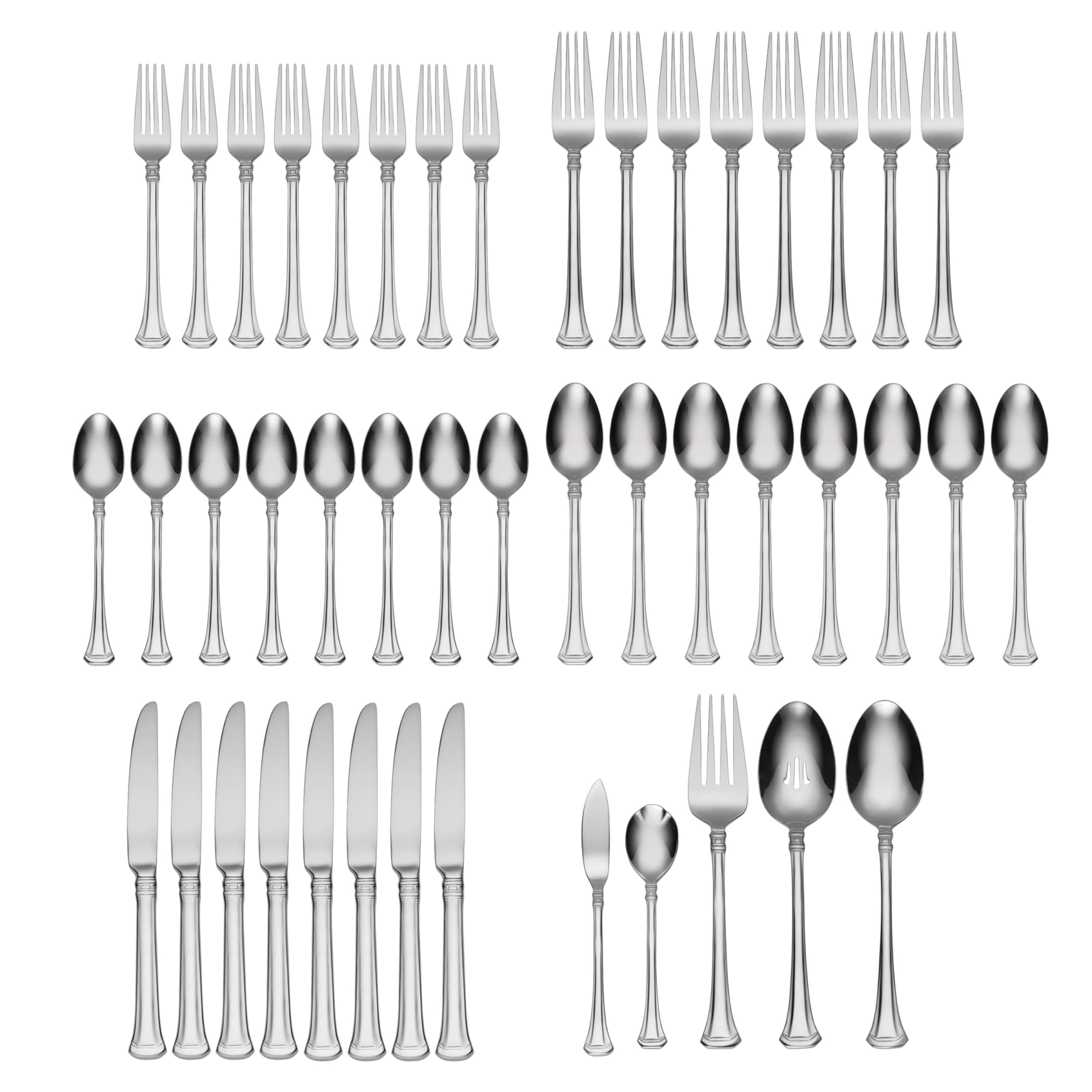 Oneida Apollonia 45-Piece Flatware Set, Service for 8