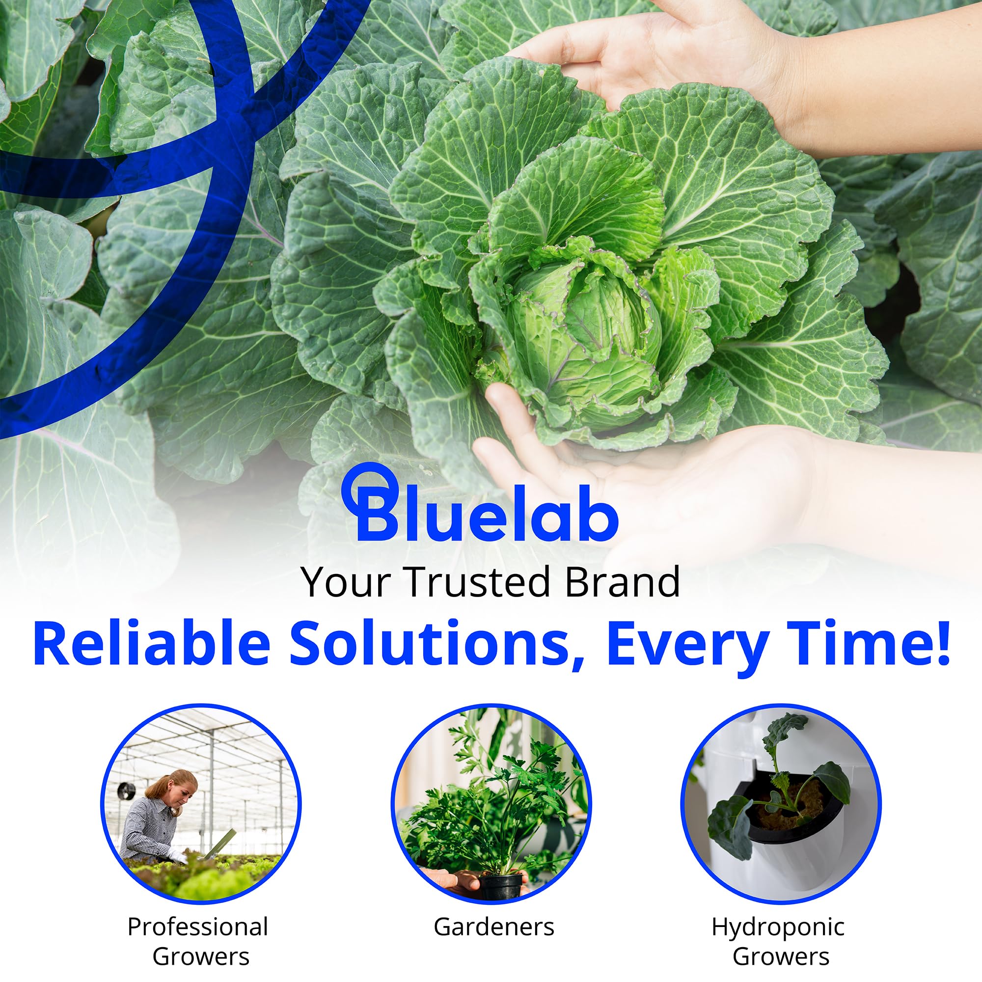 Bluelab Combo Meter for pH, Temperature & Conductivity in Water - Easy Calibration, Digital EC/TDS/PPM Tester for Hydroponics & Indoor Plants (METCOM)