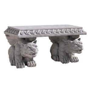 design toscano blair castle sculptural gargoyle bench