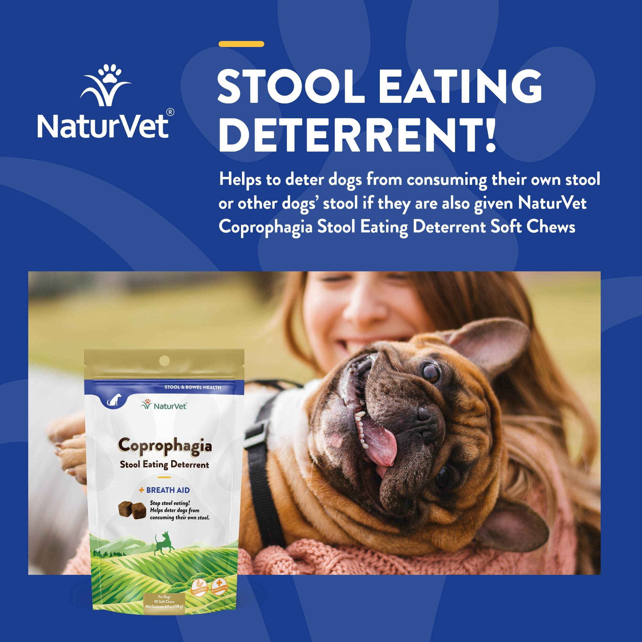 NaturVet Coprophagia Deterrent Soft Chews (90 ct)