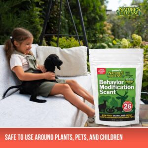 Nature's Defense Behavior Modification Scent (44 oz) - Animal Repellent Granular for Outdoor Use | Animal Repellent for Yard | Natural Yard and Outdoor Protection | Covers Up to 7,000 sq. ft.