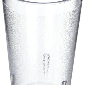 Carlisle FoodService Products 52128107 Stackable ShatterResistant Plastic Tumbler, 12 oz., Clear (Pack of 6)