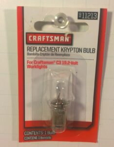 replacement krypton bulb 1 pk for craftsman worklight c3 19.2 volt