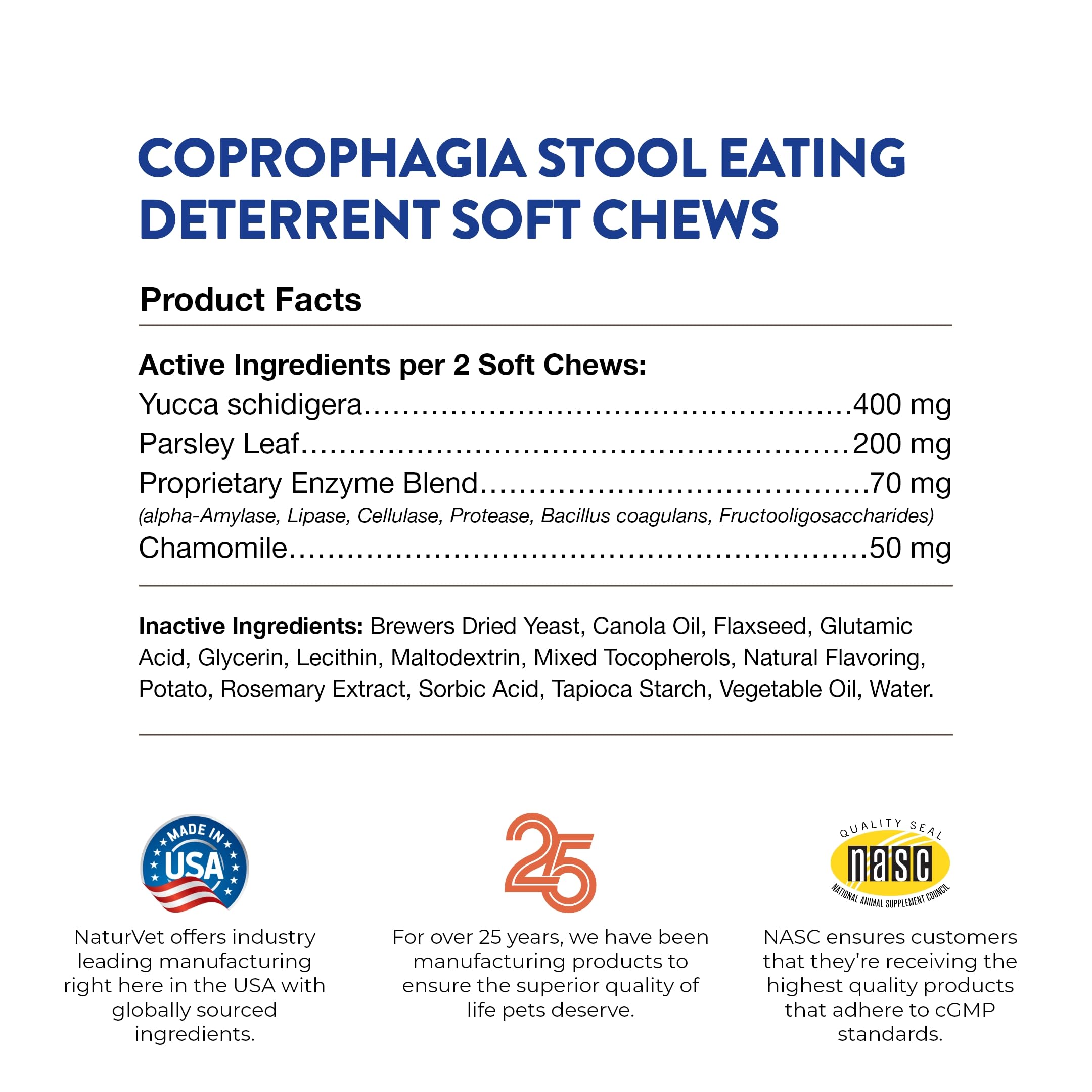 NaturVet Coprophagia Deterrent Soft Chews (90 ct)