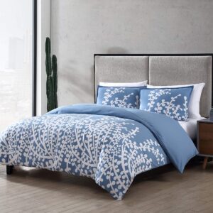 City Scene, Branches Collection, French Blue Duvet Set, King