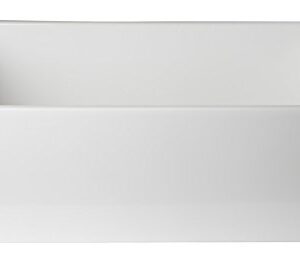 ALFI brand AB510 30-Inch Contemporary Smooth Fireclay Farmhouse Kitchen Sink, White