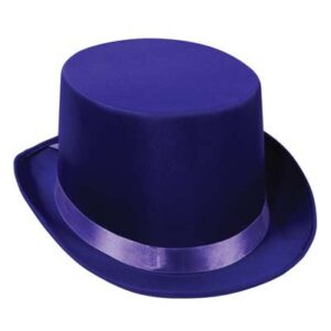 Satin Sleek Top Hat (purple) Party Accessory (1 count)