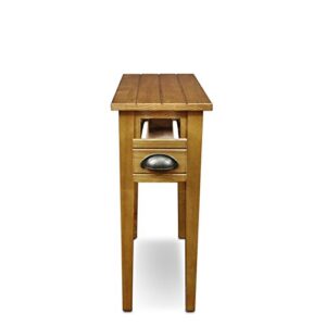 Leick Bin Pull Narrow Side End Table,-Candle Glow