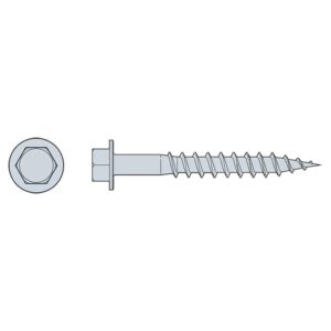 Simpson Strong-Tie SD9112R100 Strong-Drive SD Connector Screw #9 x 1-1/2 in. 1/4-Hex Drive, Mech. Galv. (100-Qty)