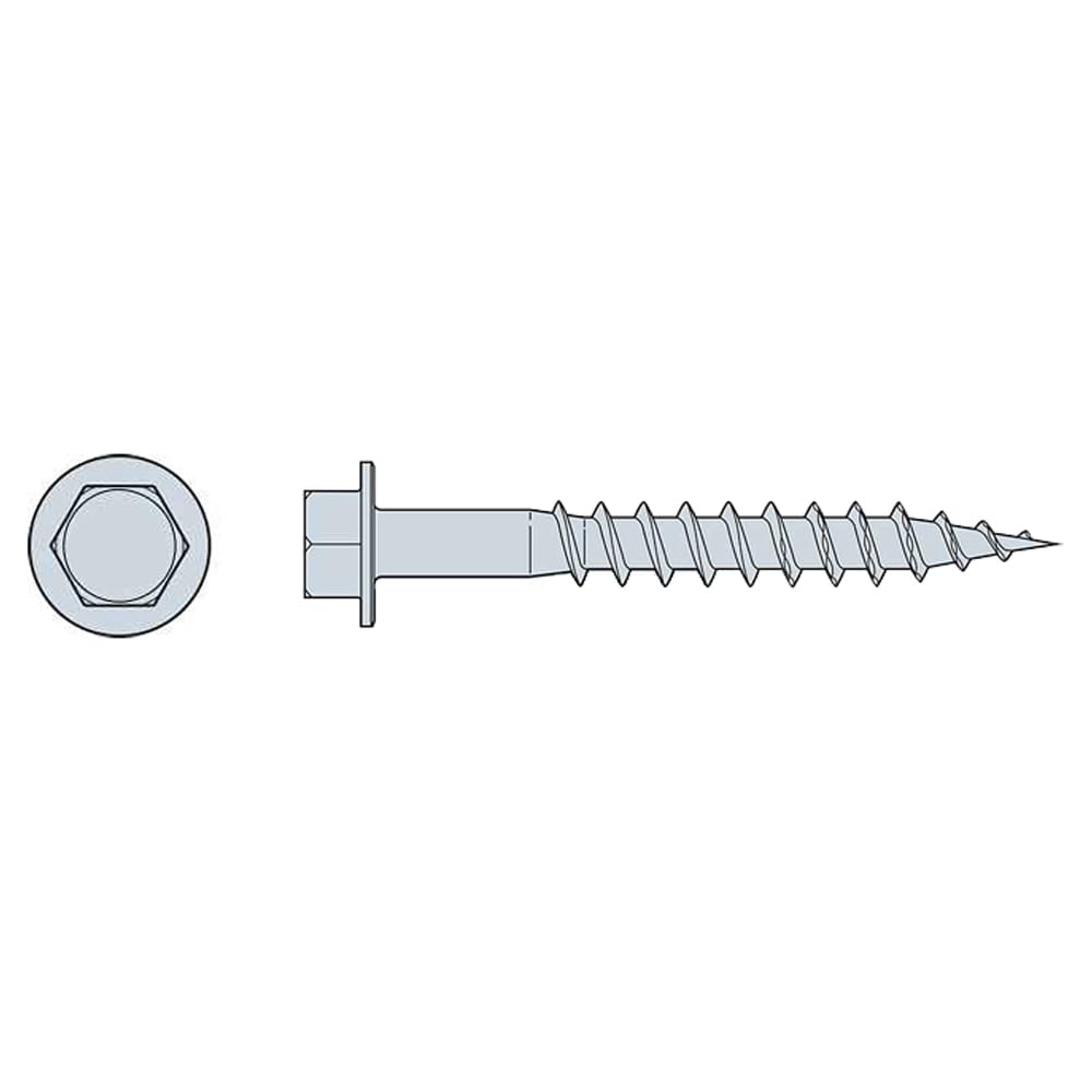 Simpson Strong-Tie SD9112R100 Strong-Drive SD Connector Screw #9 x 1-1/2 in. 1/4-Hex Drive, Mech. Galv. (100-Qty)