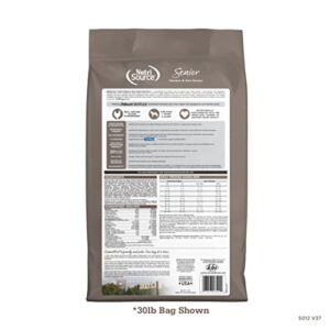 NutriSource Senior Dog Food, Made with Chicken and Rice, with Wholesome Grains, 30LB, Dry Dog Food