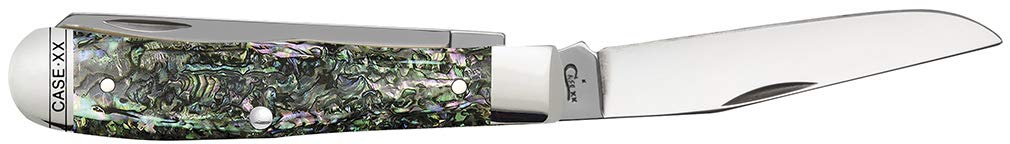 Case WR XX Pocket Knife Abalone Trapper Item #12000 - (8254 SS) - Length Closed: 4 1/8 Inches