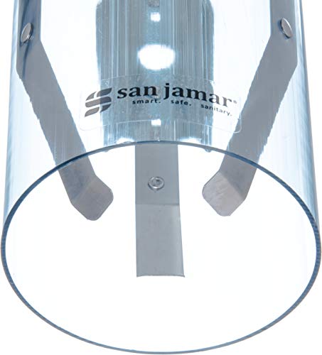 San Jamar Small Pull-Type Cup Dispenser Fits 3-4.5 Oz Cone Cups, 3-5 Oz Flat Cups with Flip Caps for Restaurants, Dining Halls, and Fast Food, Plastic, 16 Inches, Blue