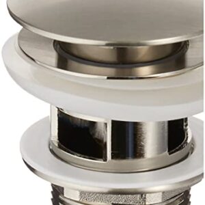 KRAUS Pop-Up Drain with Overflow in Satin Nickel, PU-11SN