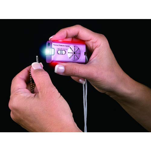 Brite Strike – Personal Protection Alarm with 120 dB Loud Security Safe Sound - Complete Emergency Self Defense Device, Battery Powered – Pink