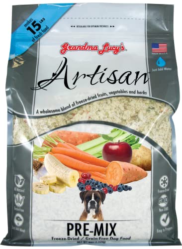 Grandma Lucy's Artisan Pre-Mix Dog Food, Grain Free and Freeze-Dried - 3Lb Bag