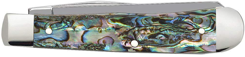 Case WR XX Pocket Knife Abalone Trapper Item #12000 - (8254 SS) - Length Closed: 4 1/8 Inches