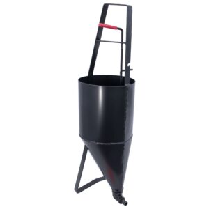 MARSHALLTOWN Pour Pot with Legs, 2.6 Gallon, 14 Gauge Steel, Apply Cold Crack Sealants to Asphalt, RED704988