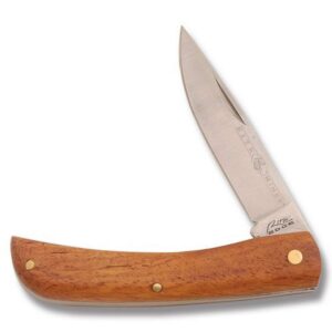 rite edge 4"" wood handle miner style folding knife, brown (210580)