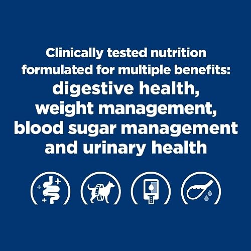 Hill's Prescription Diet w/d Multi-Benefit Digestive/Weight/Glucose/Urinary Management Chicken Flavor Dry Dog Food, Veterinary Diet, 8.5 lb. Bag