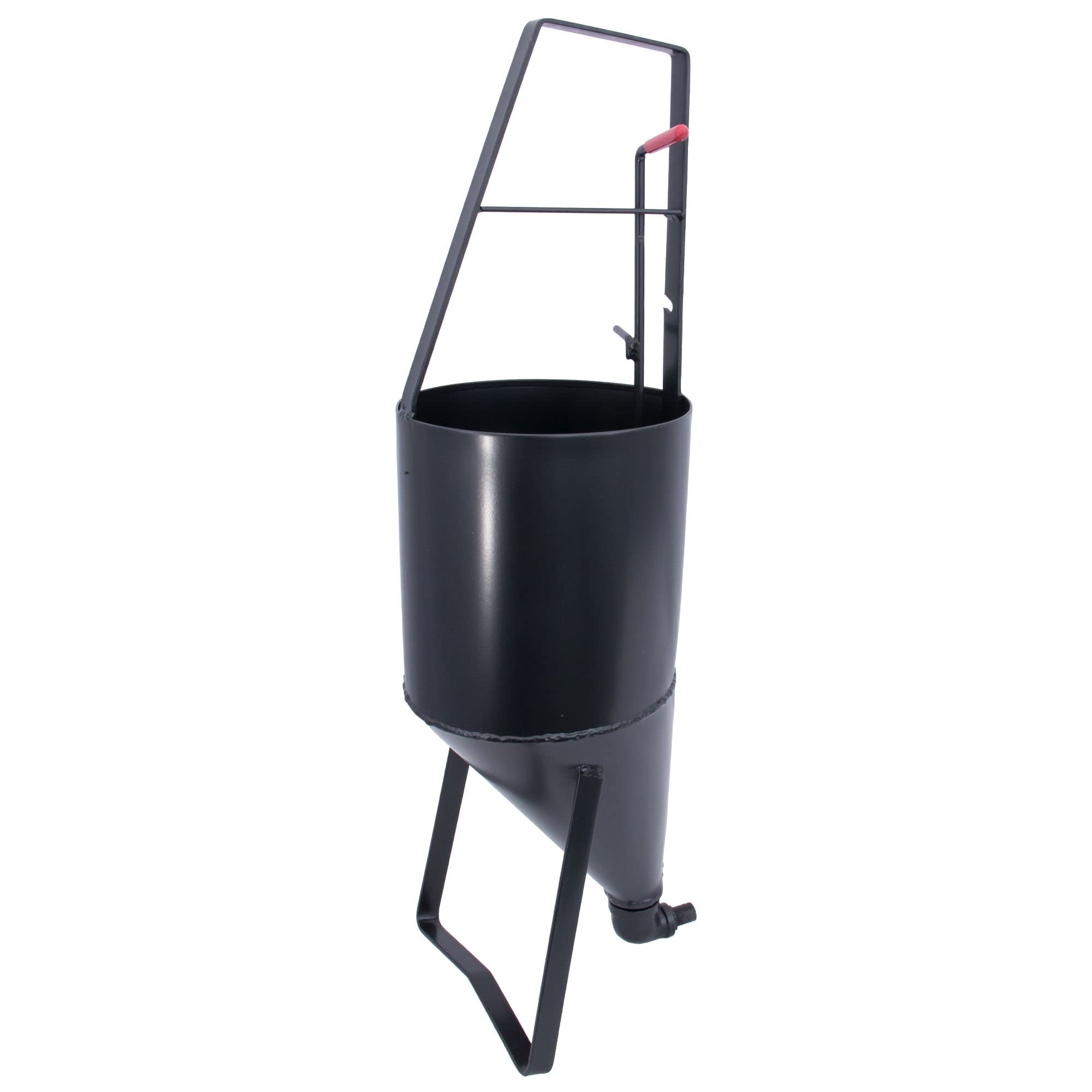 MARSHALLTOWN Pour Pot with Legs, 2.6 Gallon, 14 Gauge Steel, Apply Cold Crack Sealants to Asphalt, RED704988