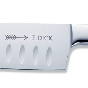 F. DICK – 1905 Santoku - Classic asian kitchen knife with 7.1" blade & 56 HRC - Ideal for meat & vegetables - Ultra sharp - Stainless steel - Ergonomic handle - High carbon