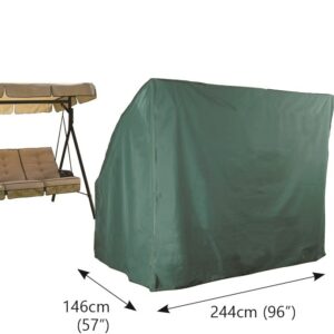 Bosmere Weatherproof Swing Seat Cover, 96" x 57" x 67", Green