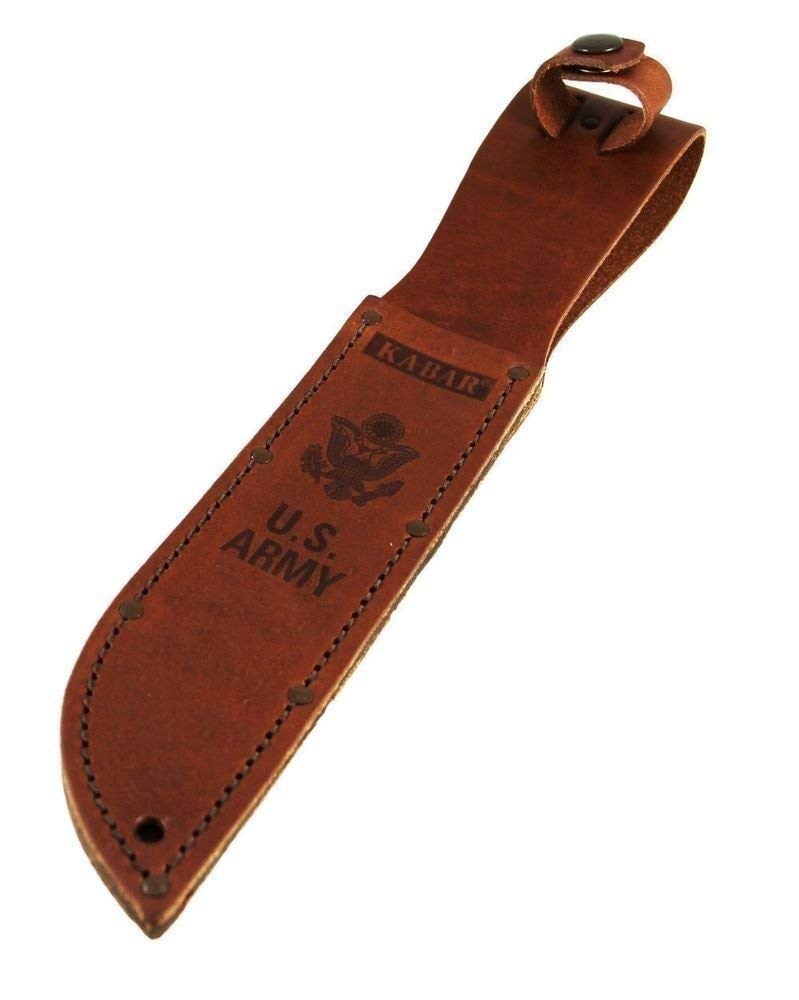 Ka-Bar Army Leather Sheath, 7-Inch, Brown