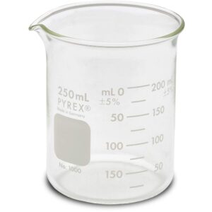 pyrex - 1000-250cnea pyrex griffin low form 250ml beaker graduated ea