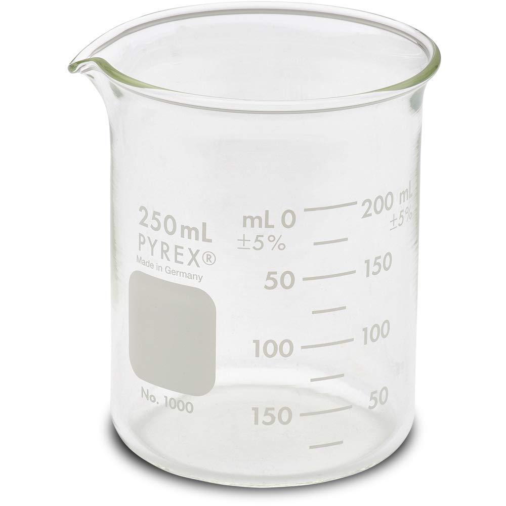 Pyrex - 1000-250CNEa PYREX Griffin Low Form 250mL Beaker Graduated Ea