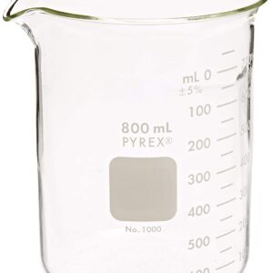 PYREX Griffin Low Form 800mL Beaker Graduated 6pk