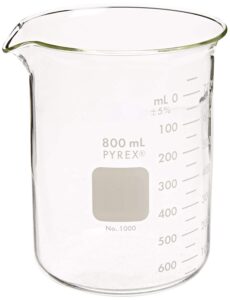 pyrex griffin low form 800ml beaker graduated 6pk