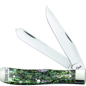 Case WR XX Pocket Knife Abalone Trapper Item #12000 - (8254 SS) - Length Closed: 4 1/8 Inches