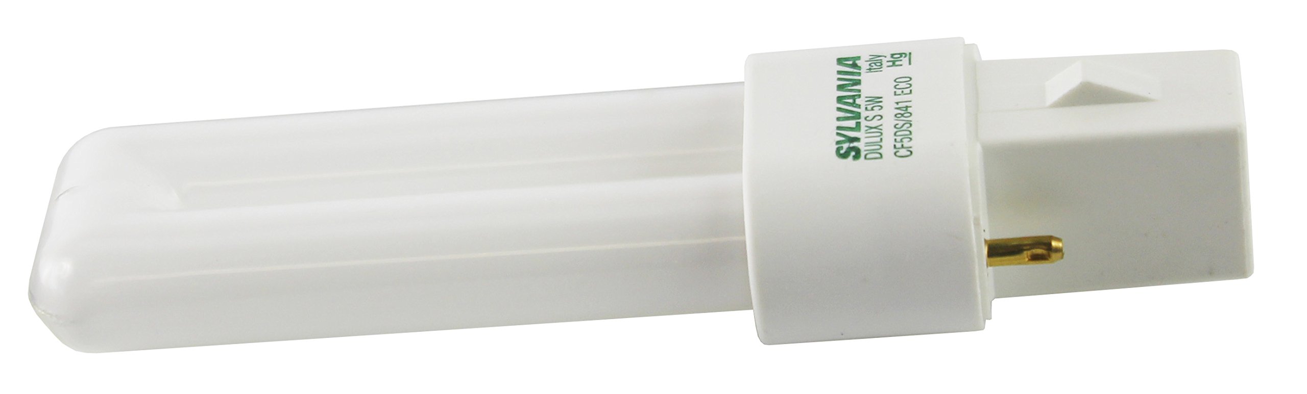 Osram Sylvania 20303 CF5DS/841/ECO DULUX 5W single compact fluorescent lamp with 2-pin base, 4100K color temperature, 82 CRI, ECOLOGIC for use on magnetic ballast