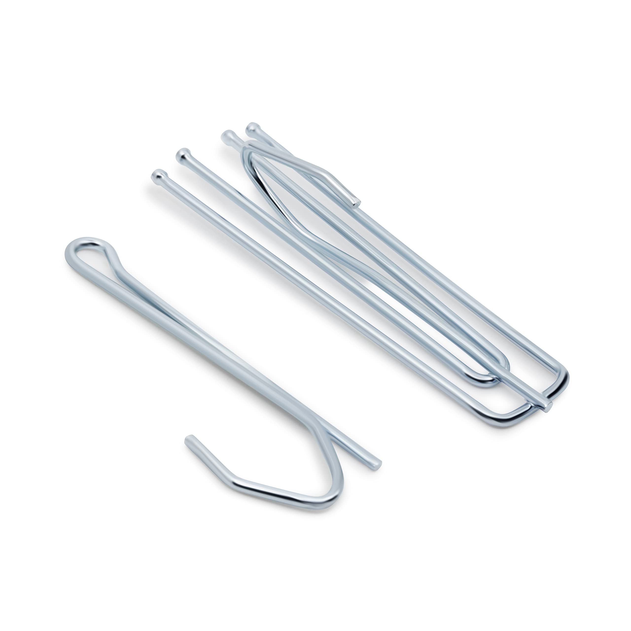 Dritz Home 44324 Long Neck Pleater Drapery Hooks (14-Piece) , Silver