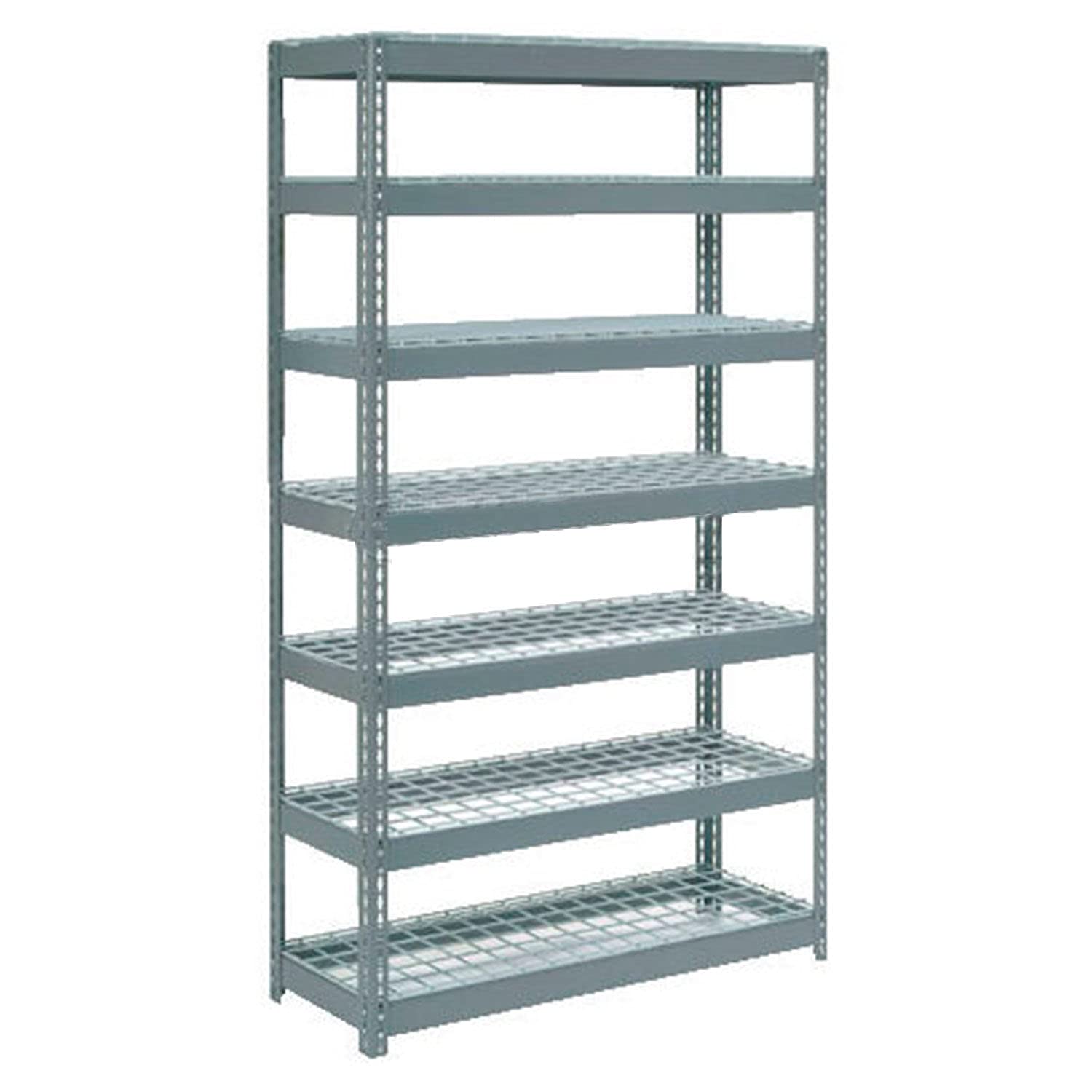 Global Industrial Boltless Extra Heavy Duty Shelving 48"W x 24"D x 96"H, 7 Shelves, Wire Deck