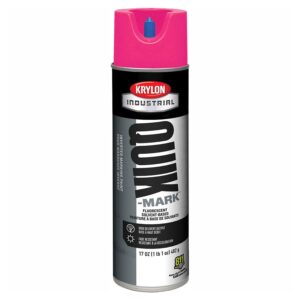 quik-mark™ solvent-based fluorescent hot pink inverted marking paint [set of 12]