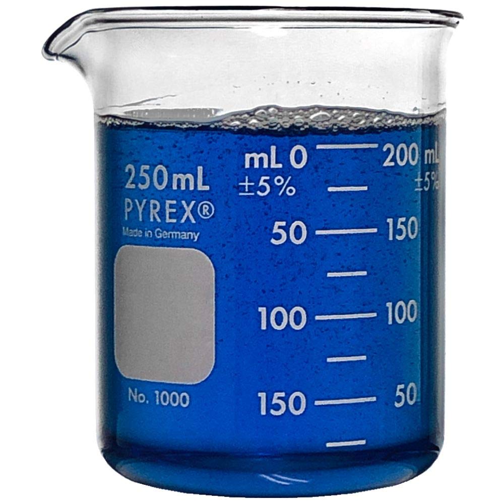 Pyrex - 1000-250CNEa PYREX Griffin Low Form 250mL Beaker Graduated Ea