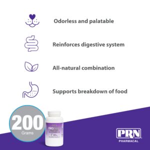 PRN Pharmacal ProZyme Original Formula Enzyme Replacement Supplement - Reinforces Animal's Digestive System, Supports Dog & Cat Food Breakdown - Promotes Pet's Digestive Health - 200 g, 7oz Bottle